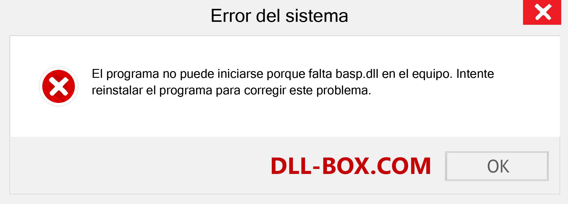 ¿Falta el archivo basp.dll ?. Descargar para Windows 7, 8, 10 - Corregir basp dll Missing Error en Windows, fotos, imágenes