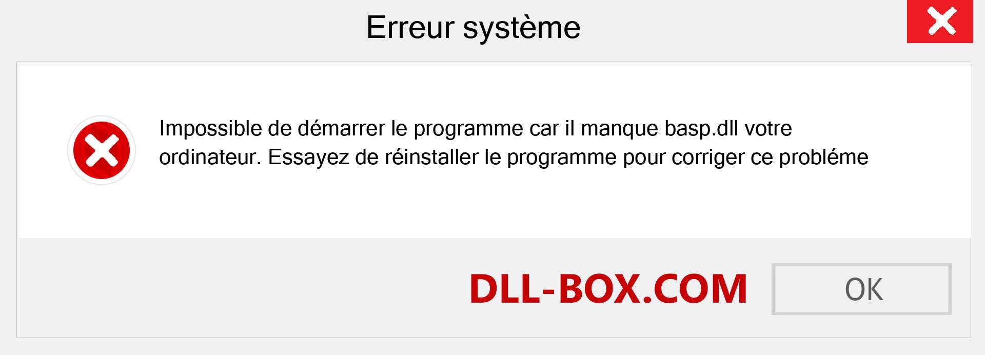 Le fichier basp.dll est manquant ?. Télécharger pour Windows 7, 8, 10 - Correction de l'erreur manquante basp dll sur Windows, photos, images